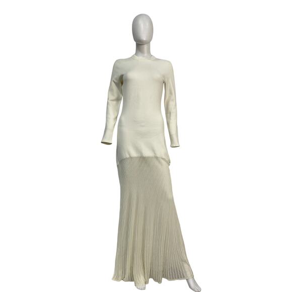 Ser.O.Ya 'Serenade' Cream Viscose Knit Maxi Dress Size M - Picture 2 of 5